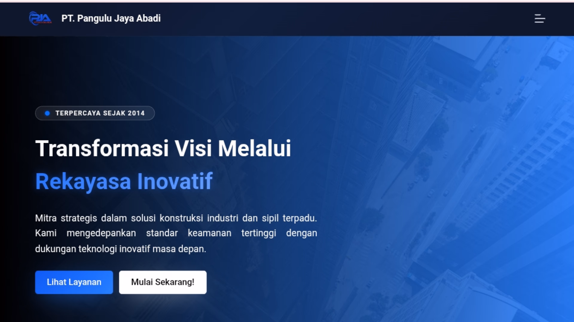 Kerja Sama Pembuatan Website PT Pangula Jaya Abadi