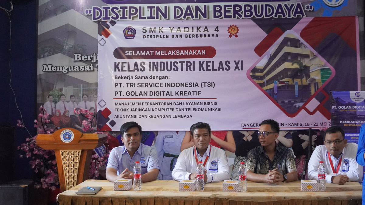 Kelas Industri SMK Yadika 4 dan PT Golan Digital Kreatif